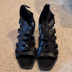Aquatalia Black Cutout Heels - Size 11